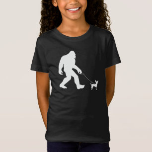 ビッグフット歩くチワワ Tシャツ