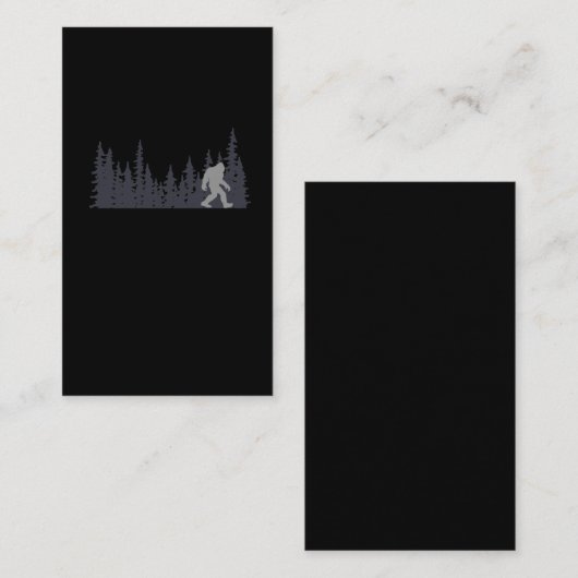 ビッグフット歩くフォレストジョークサスカッチおもしろい 名刺 (正面/裏面)