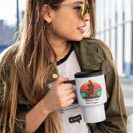 ビッグフット気にヘアサスカッチおもしろい15oz トラベルマグ