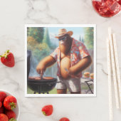 ビッグフット焼きハンバーガー スタンダードランチョンナプキン (インサイチュ)