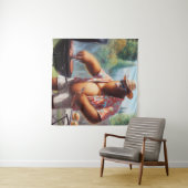 ビッグフット焼きハンバーガー タペストリー (インサイチュ(横))