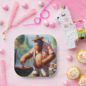 ビッグフット焼きハンバーガー ペーパープレート (パーティー)