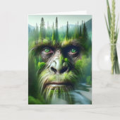 ビッグフット狩りに幸運を祈る カード (正面)