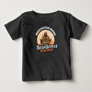 ビッグフット瞑想モード起動 レジリエンス活性化 ベビーTシャツ