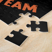 ビッグフット研究チームレトロヴィンテージサスカッチ ジグソーパズル (側面)