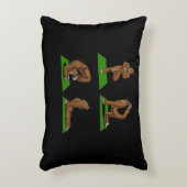 ビッグフット禅ヨガポーズおもしろいファンタジー アクセントクッション (正面(垂直))