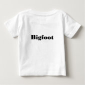 ビッグフット競走 ベビーTシャツ (裏面)