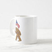 ビッグフット米国国旗 コーヒーマグカップ (正面左)