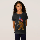 ビッグフット米国国旗 Tシャツ (正面フル)