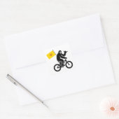 ビッグフット自転車ニューメキシコ州旗 スクエアシール (封筒)