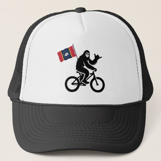 ビッグフット自転車ミシシッピ州旗 キャップ (正面)