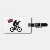 ビッグフット自転車ミシシッピ州旗 ラゲッジタグ (正面横)