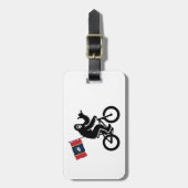 ビッグフット自転車ミシシッピ州旗 ラゲッジタグ (正面縦)