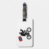 ビッグフット自転車ミシシッピ州旗 ラゲッジタグ (裏面縦)