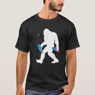 ビッグフット花火7月4日ビッグフット・アメリカ Tシャツ
