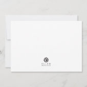 ビッグフット誕生日おもしろいギャグフラットグリーティングカード カード (裏面)