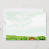 ビッグフット誕生日パーティーの招待 招待状 (裏面)