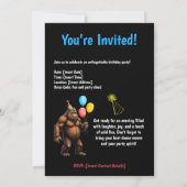 ビッグフット誕生日パーティー - 今日は私の誕生日なんだ 招待状 (裏面)