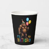 ビッグフット誕生日パーティー – 私の誕生日 紙コップ (正面)