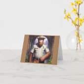 ビッグフット警官 カード (黄色い花)