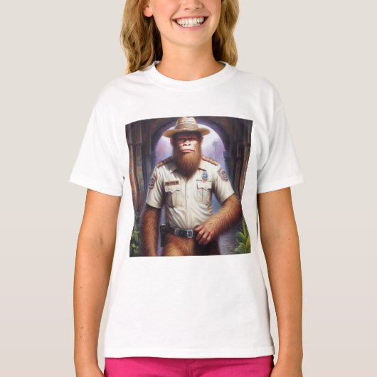 ビッグフット警官 Tシャツ (正面)
