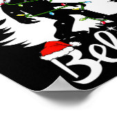 ビッグフット運のクリスマスツリーサスカッチ信者 ポスター (角)