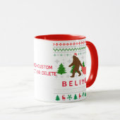 ビッグフット醜いクリスマスパーティークリスマススピリット マグカップ (正面右)