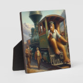 ビッグフット鉄道技師 フォトプラーク (正面)