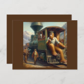 ビッグフット鉄道技師 ポストカード (正面/裏面)