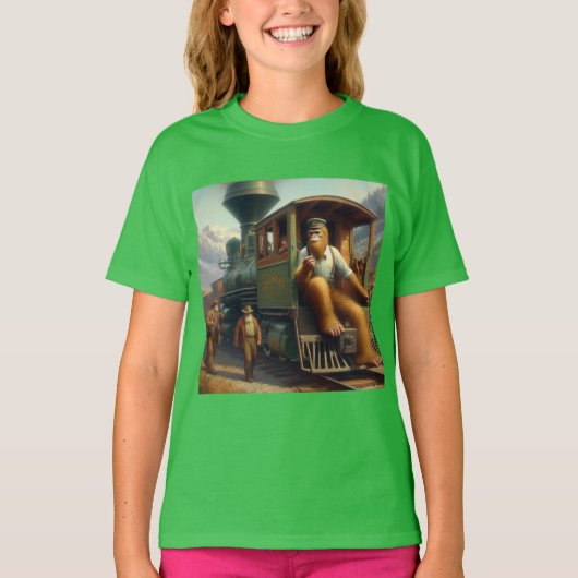 ビッグフット鉄道技師 Tシャツ (正面)