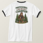 ビッグフット隠れチャンピオン Tシャツ (デザイン裏面)