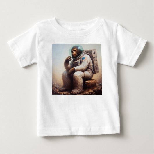 ビッグフット飛行士 ベビーTシャツ (正面)