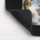 ビッグフット魚釣りおもしろいサスカッチサマーBフィッシャーマン マウスパッド (コーナー)