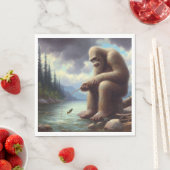 ビッグフット魚釣り スタンダードランチョンナプキン (インサイチュ)