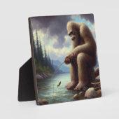 ビッグフット魚釣り フォトプラーク (正面)