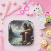 ビッグフット魚釣り ペーパープレート (パーティー)