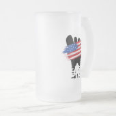 ビッグフット4日7月b フロストグラスビールジョッキ (正面右)