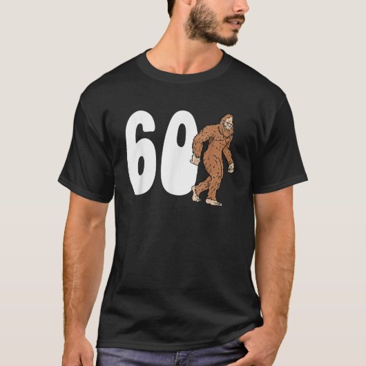 ビッグフット60th第60回誕生日サスカッチ60年 tシャツ (正面)