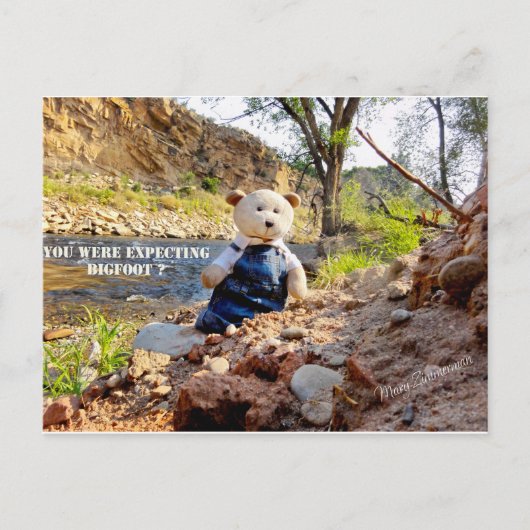 "ビッグフット"の休日カード シーズンポストカード (正面)