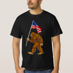ビッグフット アメリカ国旗 Tシャツ