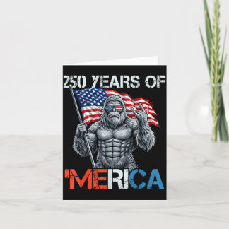 ビッグフット アメリカ独立250周年 アメリカ国旗 4th カード