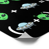 ビッグフット エイリアン UFO 代数方程式 ウイルス性 6 7 ミーム ポスター (角)