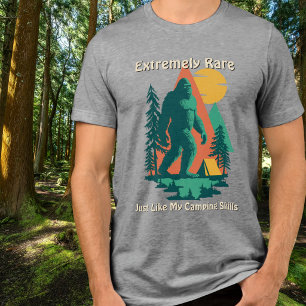ビッグフット キャンプ 森林 山 おもしろ カスタムデザイン トライブレンドTシャツ