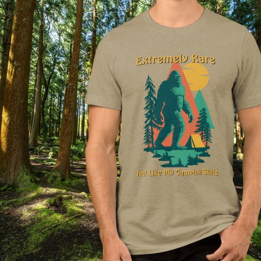 ビッグフット キャンプ 森林 山 おもしろ 誕生日 トライブレンドＴシャツ
