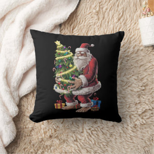 ビッグフット クリスマスツリーライト クリスマス サスカッチ 愛好家 クッション