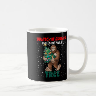 ビッグフット クリスマス スクワッチン アラウンド クリスマス T コーヒーマグカップ