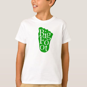 ビッグフット! サスカッチの大きい足の雪男(緑) Tシャツ