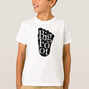 ビッグフット! サスカッチの大きい足の雪男 Tシャツ