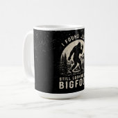ビッグフット サスカッチを見つけている最中のイエス発見 コーヒーマグカップ (正面左)