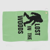 ビッグフット/サスカッチ失った：森の中 ゴルフタオル (横)